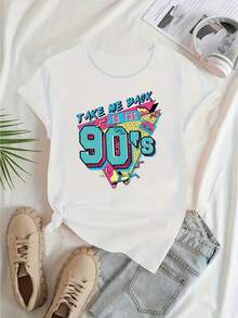 deyin Women T-Shirts - White - View 3