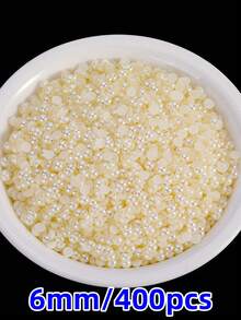 1 Pack Multi-Functional ABS Faux Pearl Flat Back Half Round Beads 2-20mm - Jewelry, Nail Art, And DIY Decoration In Bulk (20-2500pcs) - Multicolor - View 9