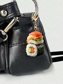 2D Realistic Sushi Acrylic Design Keychain, Wallet And Handbag Decoration, Suitable For Sushi Lovers. Durable And Lightweight, Applicable For Car Keychain, Phone Keychain, Backpack And Wallet Keychain Decoration - Can Be Used As Birthday Gift, Sushi Lover Keychain Car Key Pendant - A - View 8