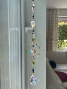 1pc Crystal Sun Catcher Window Hanging Decor, Wind Chime Wall Decoration, Home Decor For Indoor Outdoor Garden, Suitable For Living Room, Home, Art Decor And Outdoor - 1pc - View 6