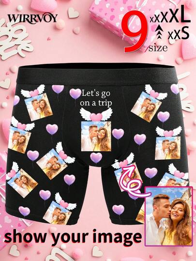 1 chiếc quần boxer nam in ảnh đôi theo yêu cầu, quần lót in ảnh cá nhân, món quà tuyệt vời nhất dành cho chồng/bạn trai, thiết kế lãng mạn "Hãy cùng đi du lịch", quần lót nam in ảnh ngày Valentine theo yêu cầu, quần lót nam cá nhân hóa, quần lót in theo yêu cầu, quần lót in ảnh chồng theo yêu cầu, quần lót in hình ngộ nghĩnh, quà tặng ngày Valentine, quà kỷ niệm, quà sinh nhật, quà cưới, quà tặng bạn gái, quà tặng bạn trai, quà tặng chồng, tình yêu vĩnh cửu.