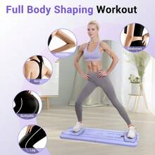Agilithor 5-In-1 Pilates Sculpting System | Smart Timer, Phone Stand, Foldable Home Workout Gear - Purple - View 3