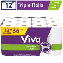 Viva Cloth Paper Towels, 12 Triple Rolls - 1 - 查看 3