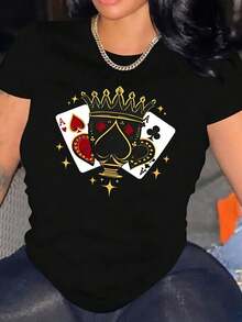 Women T-Shirts - Black - View 1