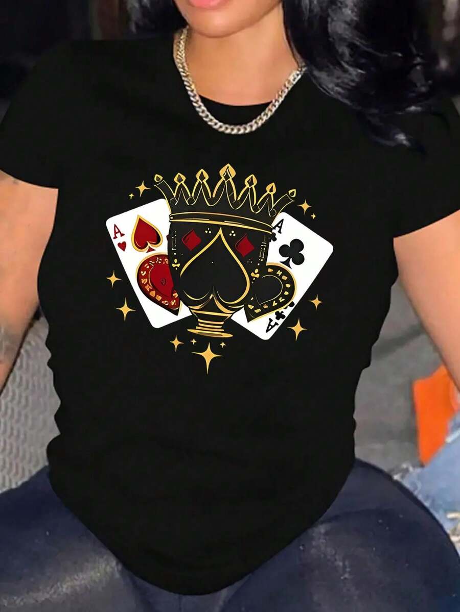 Women T-Shirts - Black - View 1