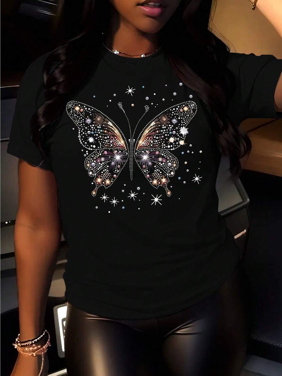 Women T-Shirts - Black - View 1