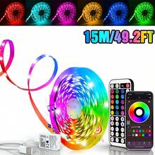 100FT RGB LED Strip Lights For Bedroom Home Decor, TV Backlight LED Lights With 44 Key Remote Control And APP Control, Timing, Music Sync Color Changing Strip Lights For Room, Living Room, Holiday Decor, Kitchen Decor - Nhiều màu - Xem 13