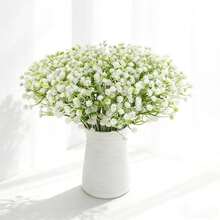 100 bông hoa baby's breath trắng nhân tạo, hoa baby's breath giả, hoa baby's breath hồng mô phỏng, cây baby's breath, bó hoa baby's breath mô phỏng, thích hợp cho bó hoa cưới, trang trí nhà cửa, phụ kiện tự làm bó hoa trang trí nhà cửa cho tiệc cưới, ngày Valentine, quà tặng, ngày Nhà giáo, lễ tốt nghiệp - Hoa nhựa - màu xanh lá - Xem 8