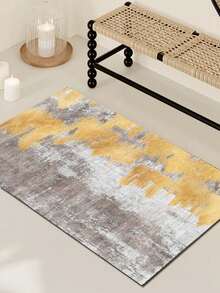 1pc Elegant Style Indoor Decorative Large Carpet, New Faux Cashmere Material Washable Bottom Indoor Rug, Living Room Carpet, Sofa Rug, Bedroom Carpet, Bedside Rug, Room Mat, Dining Kitchen Carpet, Office Chair Pad, Entryway Mat, Outdoor Picnic Blanket, Outdoor Camping Blanket - Multicolor-1 - View 13