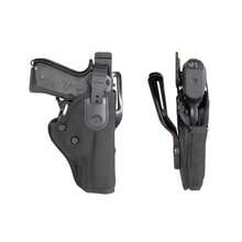 Funda Policial antihurto con doble sistema de retención en Cordura para arma corta en color negro Vega Holster  SP213 - Negro - Ver 1
