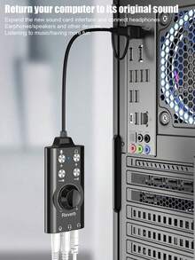 二合一外置声卡，7.1声道电脑变声器，电话/电脑语音聊天男声变女声，Diva Lolita风格，适用于唱歌、游戏，即插即用外置立体声声卡，兼容/PC/笔记本电脑/Galaxy等设备，48KHz高分辨率DAC音频转换器 - 查看 2
