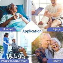 Size L Patient Lift Sling For Home Use, Padded U-Sling With Adjustable Head Support, Divided Leg Design For Toileting, Universal Fit, Supports Up To 500 Lbs - View 8