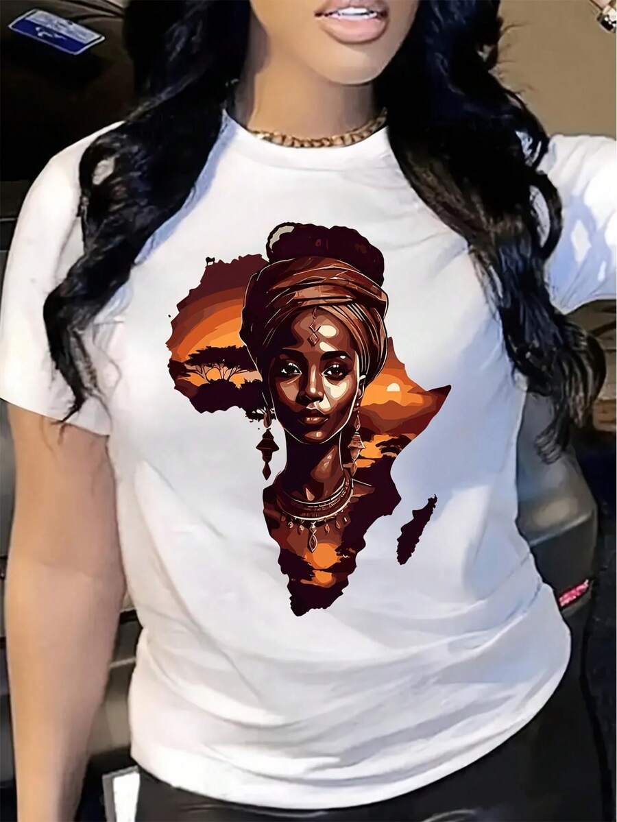 Dam-T-shirts - Vitt - Visa 1