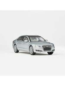 AUDI 1:64 比例奥迪 A8L (D4) / 奥迪 A8L / 奥迪 A6 合金模型车，迷你版，行驶流畅，精细的 3D 立体浮雕前格栅和标志，分段式排气系统，收藏级车模，节日礼物 - 彩色 - 查看 4