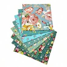 Set de 8 piezas de tela estampada, patchwork, tela de costura de muñecas, materiales de costura y acolchado DIY - C - Ver 13