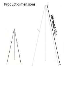 1pc Foldable Adjustable Metal Frame Wedding Sign Holder, Includes Storage Bag, Suitable For Displaying Wedding Signs, Decorations, Paintings, Art Pieces, And Birthday Party Signs - Multicolor - View 8