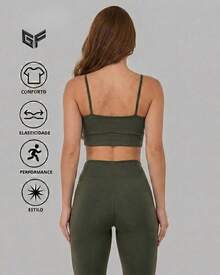 Women's Fitness Set: STRAP TOP + LEGGING PANTS For Training/Gym Premium Fabric - 查看 1