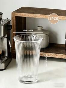 470ml Ins Style Large Capacity Transparent Glass Cup, American Latte Coffee Cup, Beverage Cup, Bubble Fruit Juice Cup, Summer Essential Home Gift - Clear - View 8