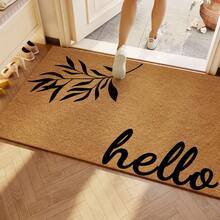 1 pieza, Felpudo de entrada diseñado - Fibra de poliéster absorbente de agua, fácil de limpiar a mano, alfombra de baño, apta para uso interior y exterior, decoración de dormitorio y estilo rústico. - (3) - Ver 11