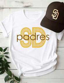 GiftGiftCamiseta con Logotipo en Escritura Cursiva de los San Diego PadresSoftSoft - Blanco 4 - Ver 7