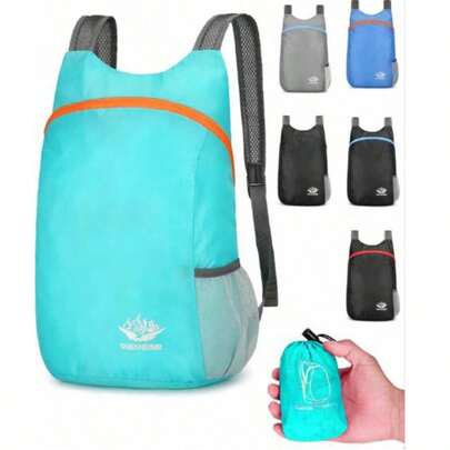 1 Túi gấp gọn, Túi đựng đồ siêu nhẹ di động, Túi du lịch, Ba lô chống nước, Ba lô thể thao ngoài trời