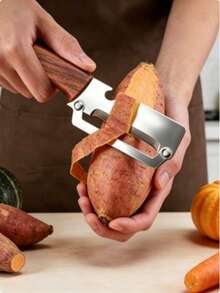 1pc Multi-Functional Kitchen Peeler, Household Potato Peeler, Sharp And Durable Easy To Clean; Suitable For Peeling Potatoes, Fruits, Vegetables, Asparagus, Winter Melon And More; Essential Kitchen Prep Tool For Homemakers, Cooking Enthusiasts, Apartment Dwellers; Applicable For Kitchen Prep, Food Processing, Great Gift For Mother's Day, Housewarming, Birthday, Holidays - Multicolor - View 4