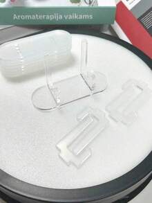 3pcs/2pcs/1pc Upgraded Acrylic Card Display Stand, Card Storage Display Rack And Coin Display Stand, Single Badge Storage Rack, Acrylic Commemorative Coin Ribbon Transparent Peripheral Sign Holder, Transparent Plastic Desktop Stand, Also Suitable For Displaying Magnetic Cards, Challenge Medals, Baseball Cards, Collectible Cards, Sports Cards And For Trade Shows - Transparent - View 6