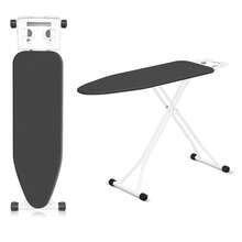 Ironing Boards 110X35X85-92CM 6 Adjustable Heights Non-Slip Feet Cotton Cover With Rest Topiron Board Universal Extra Wide Lightweight Board Rack - Black - View 1