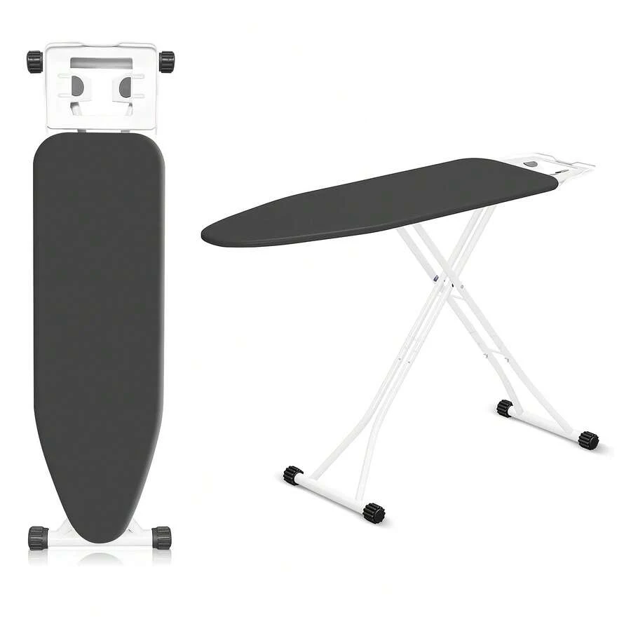 Ironing Boards 110X35X85-92CM 6 Adjustable Heights Non-Slip Feet Cotton Cover With Rest Topiron Board Universal Extra Wide Lightweight Board Rack - Black - View 1
