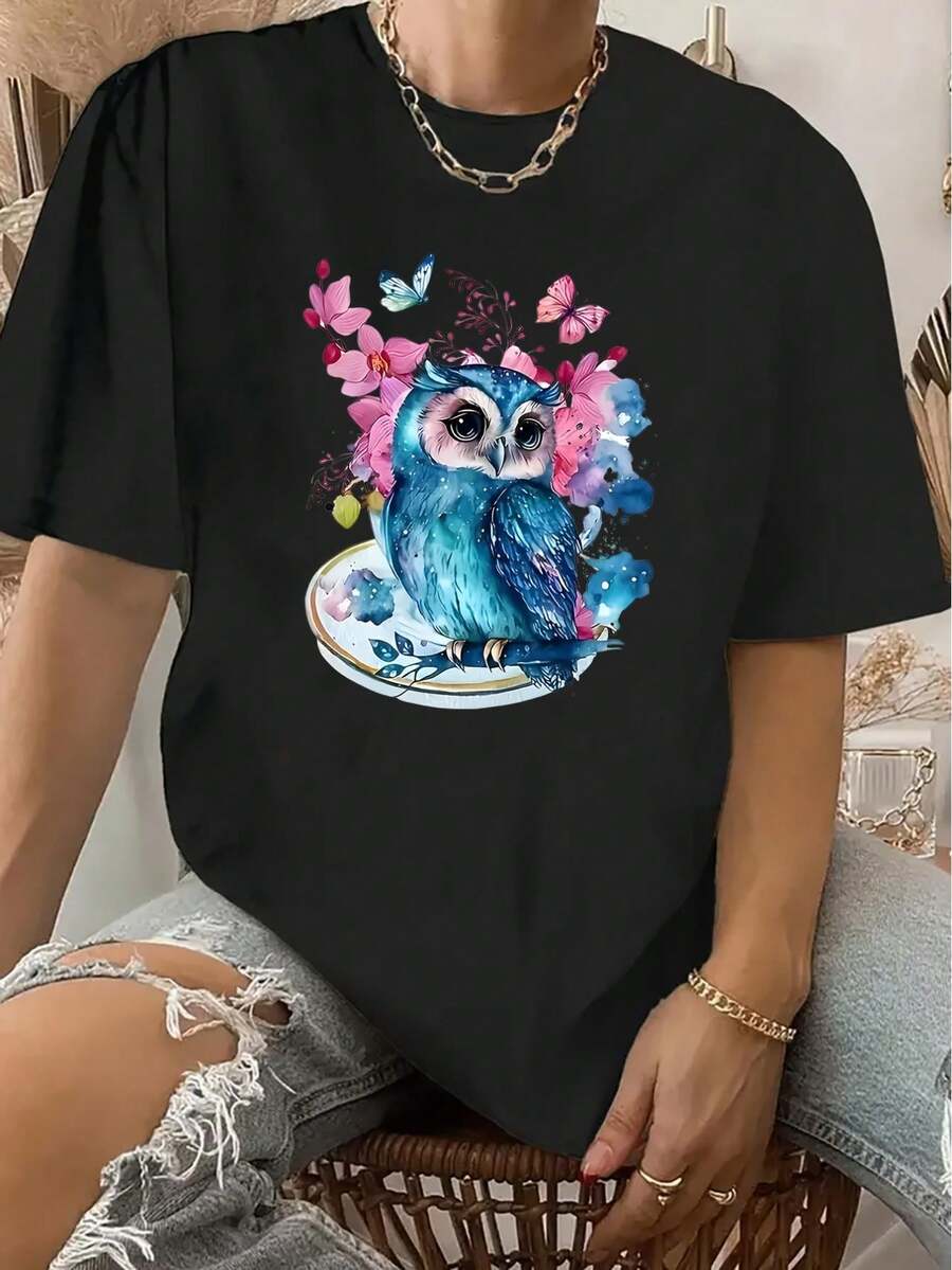 Women T-Shirts - Black - View 1