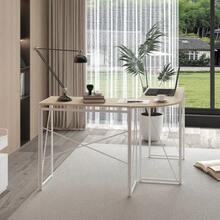 Modern L-Shaped Corner Desk For Laptop Or Home Office - 自然色 - 查看 6