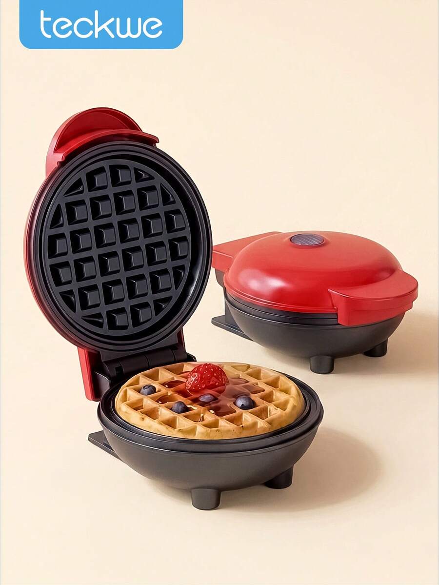 Máy làm bánh waffle mini - Phích cắm EU, làm bánh waffle, khoai tây chiên, bánh waffle keto cho một khẩu phần, lớp chống dính dễ vệ sinh. - Phích cắm loại C của EU (220-240V) - Xem 1