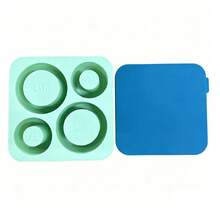 4pcs Reusable Silicone Ice Cube Tray Mold With Lid, Fits 20oz, 30oz, 40oz Insulated Tumblers, Compatible With Stanley Back To School Series - Multicolor - View 12