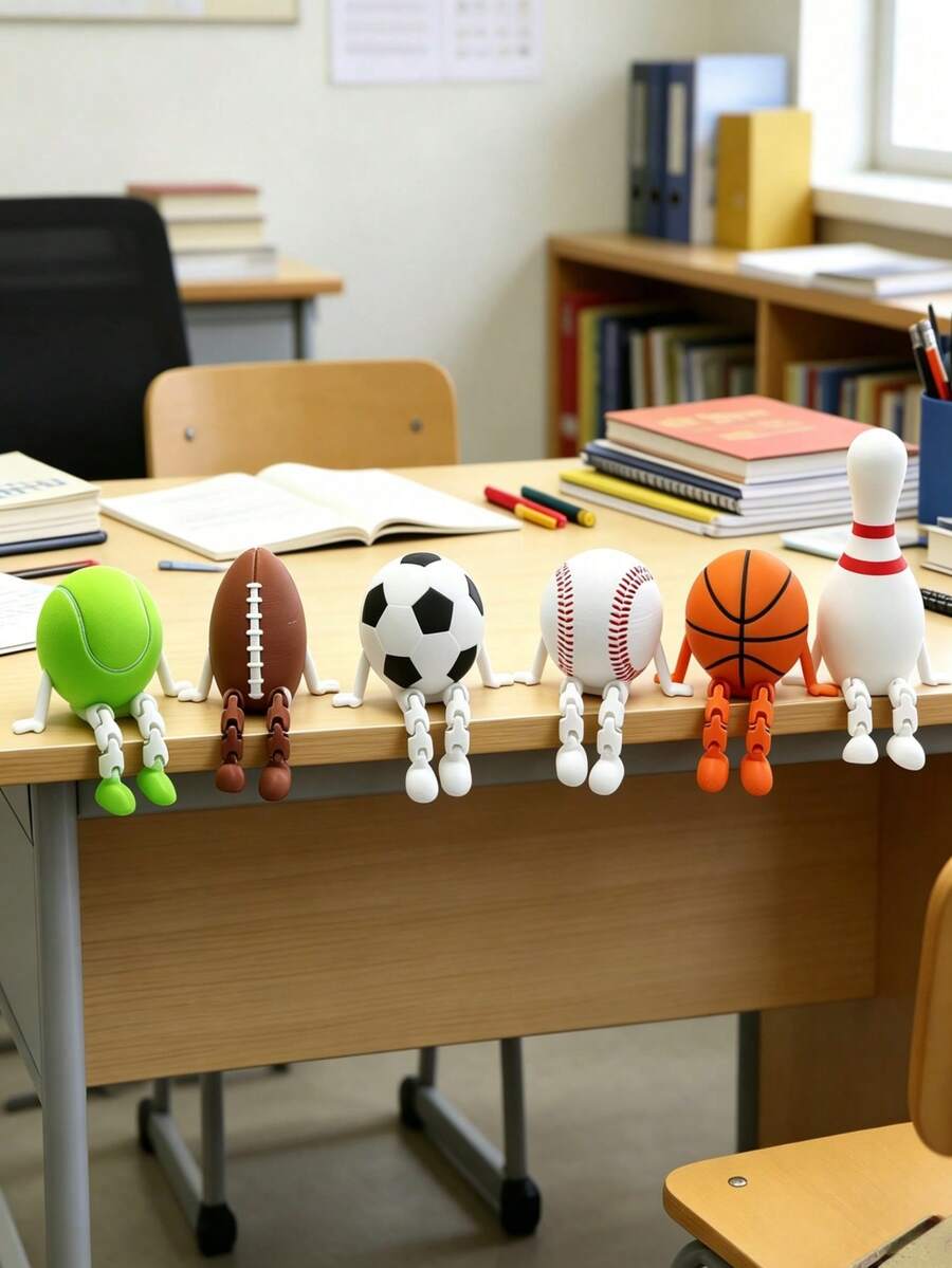 1 mô hình quả bóng thể thao mini in 3D, đồ trang trí hình cầu thủ bóng đá ngồi, đồ trang trí bóng đá dễ thương, tượng cầu thủ bóng đá, bộ đồ trang trí bàn làm việc hình quả bóng thể thao nhỏ, bao gồm quả bóng đá, thời trang và độc đáo, vật trang trí bàn làm việc lý tưởng. Thích hợp làm quà tặng ngày lễ, quà lưu niệm World Cup, quà tặng tiệc tùng hoặc bộ sưu tập nghệ thuật.