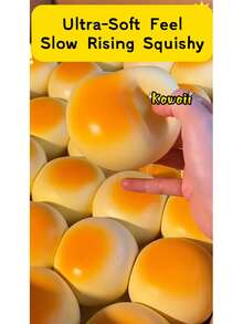 Super Soft Cream Cream Slow Rebound Stress Relief Toy, Student Reward, Classroom Prize, Suitable For Holiday Gifts, Fun And Cute Gifts, Birthday Gifts, Easter Gifts, Halloween Gifts, Christmas Gifts, Party Gifts, Squishy, Squishy Toys, Squishy Stress Toy, Dumpling Squish, Toys For Adults Women - Toast Bun Kawaii Squishy Toy - View 8
