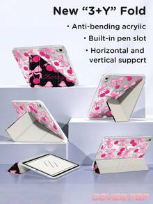 玫瑰蝴蝶结樱桃双面亚克力水晶保护壳，兼容iPad第十代（10.2英寸）、iPad mini 6/mini 7/9.7英寸、Galaxy Tab A7 Lite 8.7英寸、Kindle Paperwhite第十二代（2024款），采用加固硅胶边角，具备自动唤醒/睡眠功能，是馈赠佳品。 - 彩色 - 查看 6