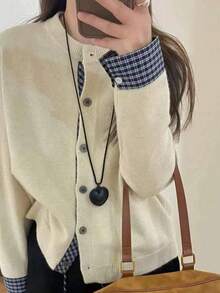 Women Cardigans - Apricot - View 3