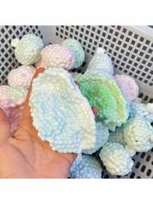 4个/套 软糯米球玩具套装，粉色/蓝色/绿色/紫色可选，超柔软慢回弹减压球，逼真谷物造型，缓解焦虑，办公桌小玩具，学生捏捏乐玩具，趣味生日节日礼物套装 - 彩色 - 查看 5