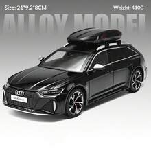 1:24 Simulation RS6 Alloy Car Model, Sound & Light, Toy Car, Birthday Gift For Car Enthusiasts And Collectors - Multicolor - View 6