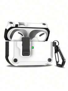 1 chiếc ốp bảo vệ tai nghe Mecha màu trắng, phù hợp với Pro 2, ốp bảo vệ tai nghe Apple Pro 1/2 Switch. - Đen và trắng - Xem 11