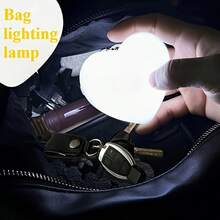 1个可充电钥匙扣灯，触摸感应夜灯，心形/圆形钥匙扣灯，背包灯，装饰灯，节日礼物，背包装饰，送给家人朋友的贴心礼物，派对装饰，单肩包装饰，家居DIY装饰 - 多色 - 查看 3