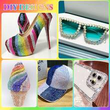 42 Colors Mixed Shiny Rhinestones With Tweezers, Dazzling Set For Handmade Crafts, Decorations, Mixed Shiny Crystals, Mesmerizing Set With Applicator Tool, Suitable For DIY Crafts, Clothing, Cups, Shoes, Fabrics And More - 42-slot Jelly Diamond - View 3