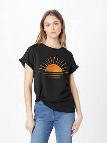 Women T-Shirts - Black - View 1