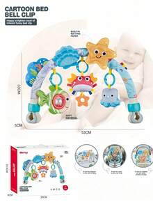 New Baby Push And Spin Ball Toy - Cartoon Insect Rotating Learning Toy, Suitable For 0-3 Years, Promotes Sensory Development - Multicolor - View 7