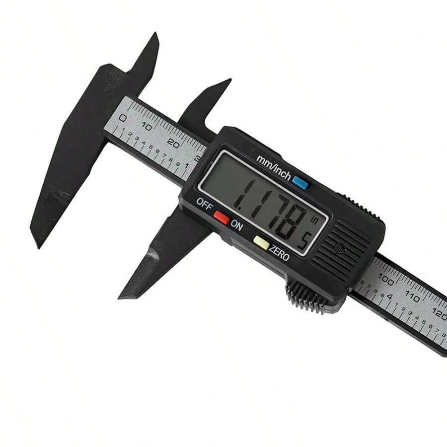 200mm/150mm/100mm Carbon Fiber Digital Caliper - Electronic Vernier Caliper Micrometer - Precision Measurement Of Inner And Outer Diameter - A - View 1