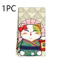 40*60cm Japanese Style Kitchen Towel With Cherry Blossom Wave Pattern, Maneki-Neko Cat Pattern And Auspicious Blessing Pattern, Made Of Soft And Skin-Friendly Fabric, Quick Drying And Easy To Hang Dry, Finely Stitched, 2D Printing Technology For Vivid And Clear Pattern. Suitable For Kitchen Hand Drying, Dining Table Cleaning, Home Decor Hanging, Also Can Be Used As A Thoughtful Home Gift. - Multicolor - View 25