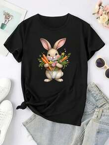 deyin Women T-Shirts - Black - View 2