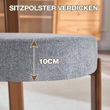 Dining Chair, Medieval/Modern Style, Fabric Kitchen Chair, With Armrest. - Grey - View 5