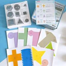 18pcs Geometric Model Kit: Use See-Through Geometry Demonstration Models To Convert 3D To 2D - PC Material - Multicolor - View 5