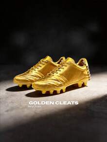 2pcs Gold Soccer Shoe Keychains - Highly Detailed Mini Models, Hole At Heel, Suitable For FDM/SLA 3D Printing, Versatile Soccer Fan Accessories - Gold - View 1